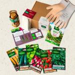 Kit de jardinage - Coffret mon premier potager + Gants Nude - S (Taille 7) - face recto